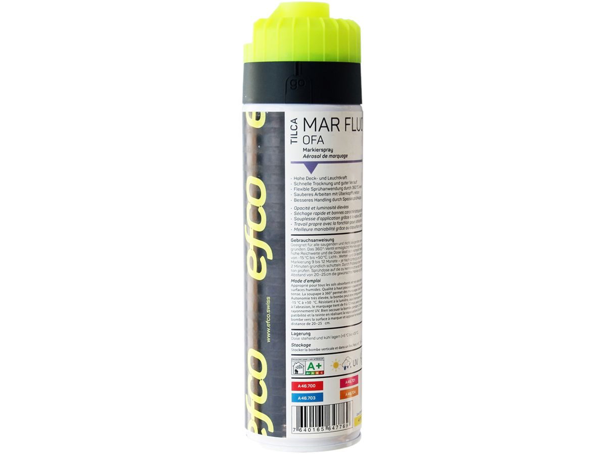 Markierspray TILCA MAR FLUO OFA FLUO leuchtgelb 500ml