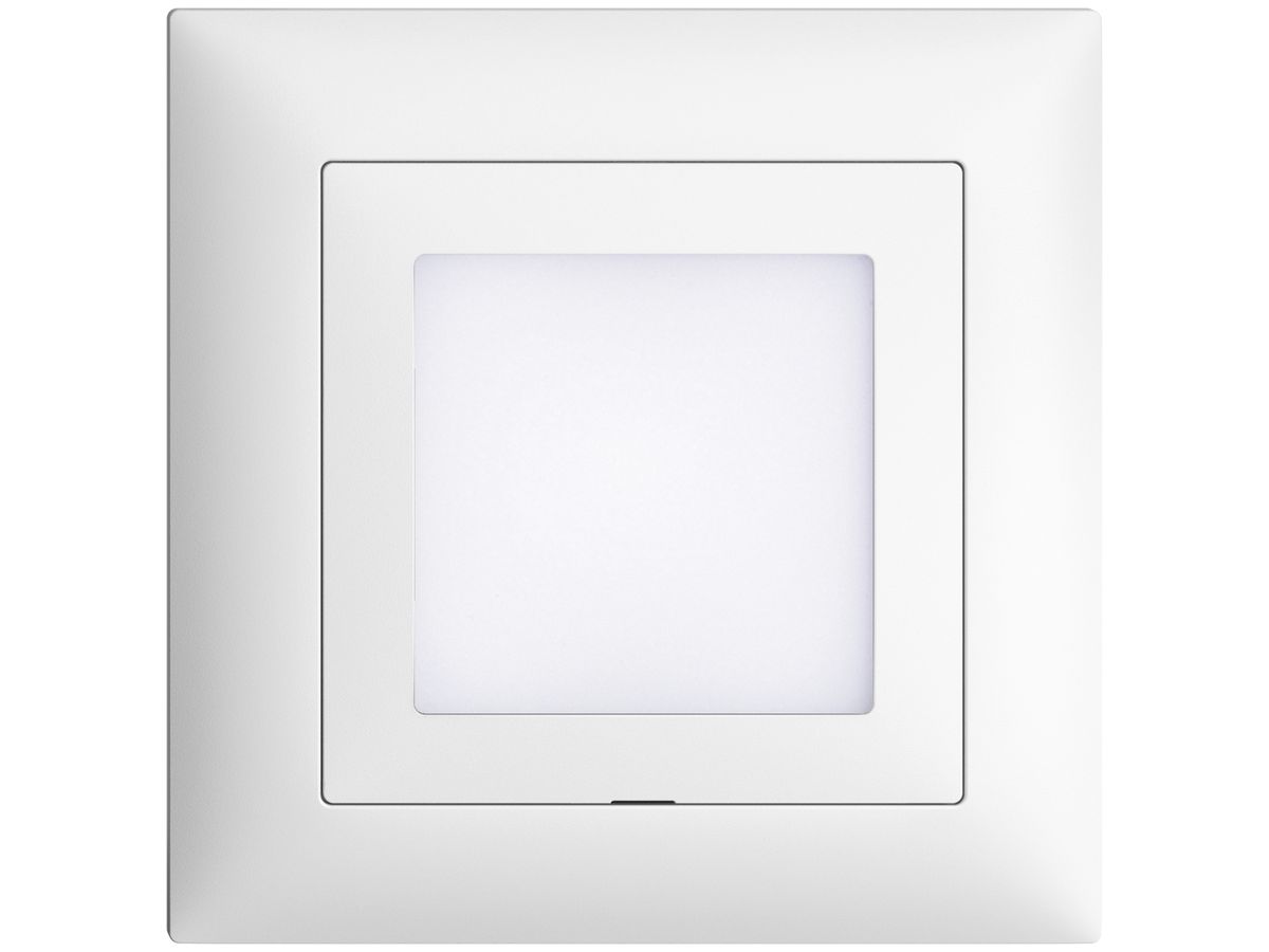 UP-Frontset EDIZIOdue weiss 88×88mm für LED-Leuchte