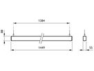 LED-Pendelleuchte Philips SP532P 34W 4700lm 940 1449mm aluminium