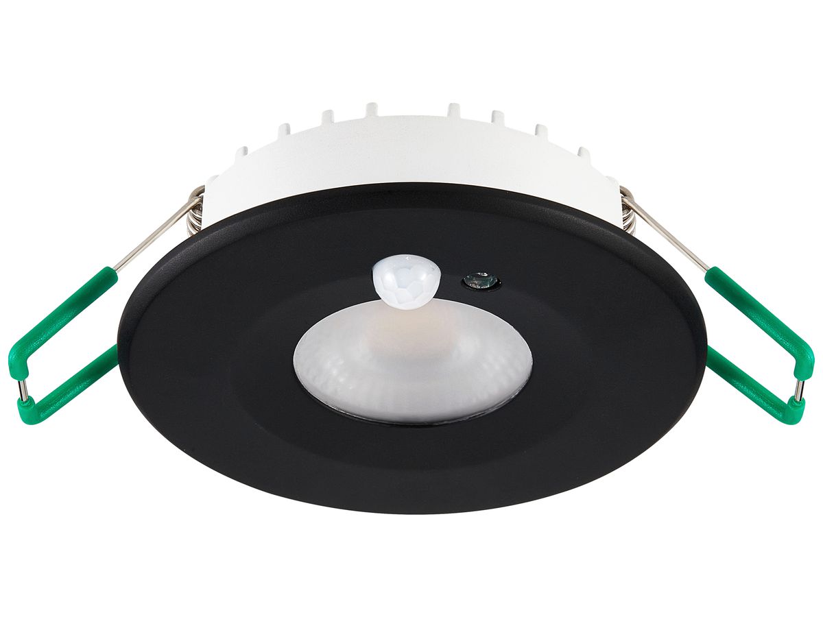 EB-LED-Spot Sylvania START PIR 1×10W 1050lm 827/830/840 IP65 50° Ø86mm schwarz