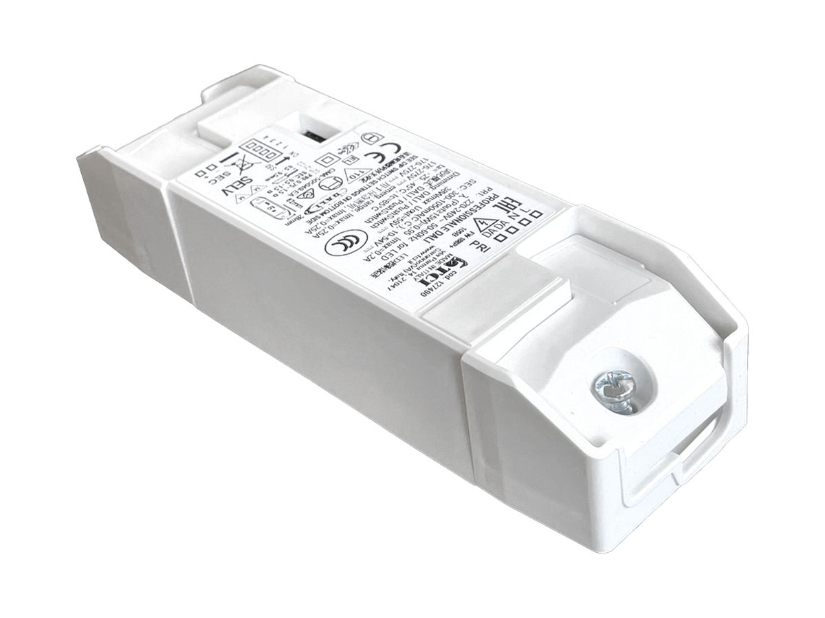 LED-Betriebsgerät PROFESSIONALE DALI 38 16…38W 10…54V 300…1050mA 146.5×44×30mm