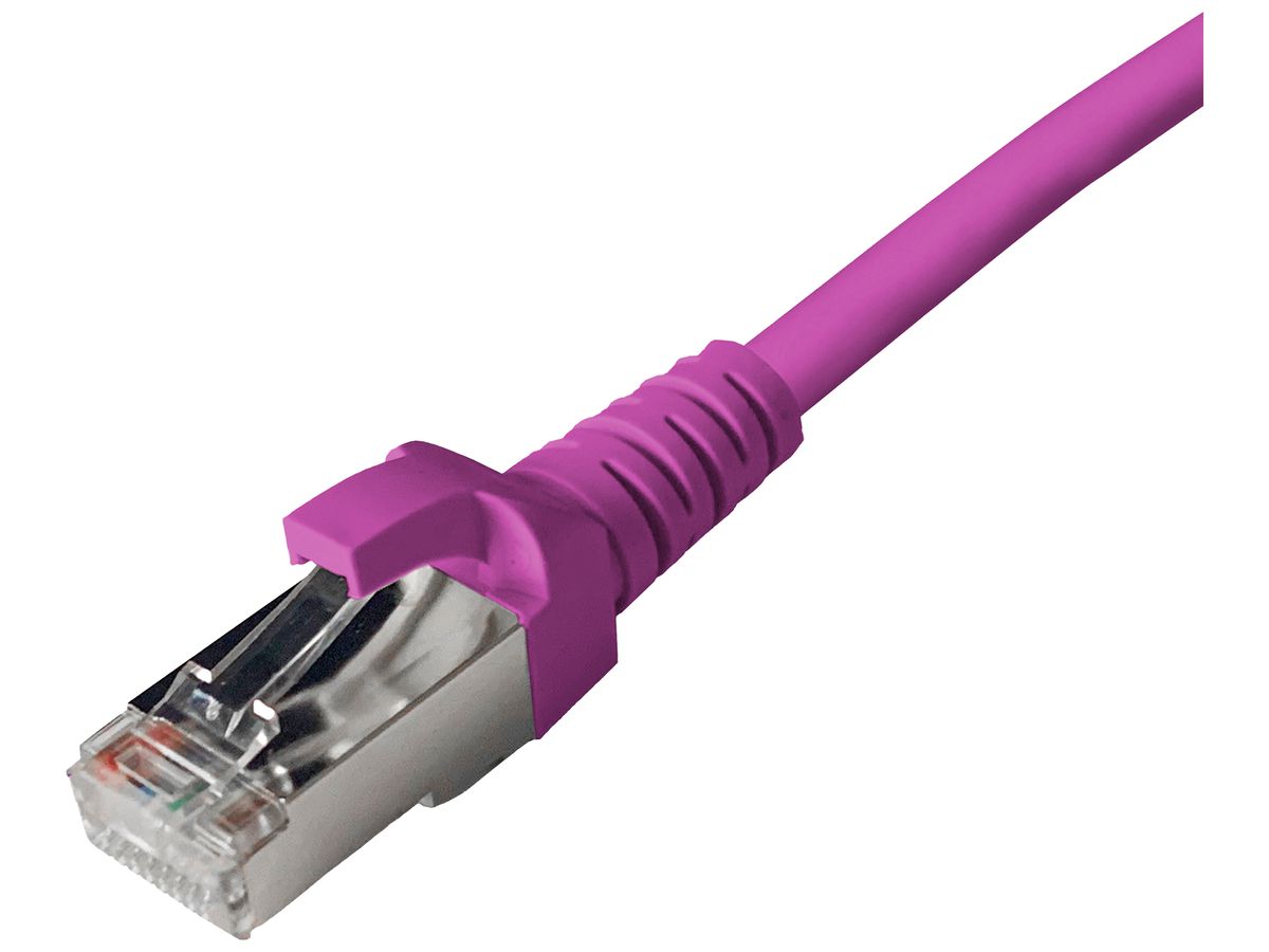 Patchkabel RJ45 Dätwyler 5502 flex PVC CAT5e S/UTP AWG26 1:1 violett 5m