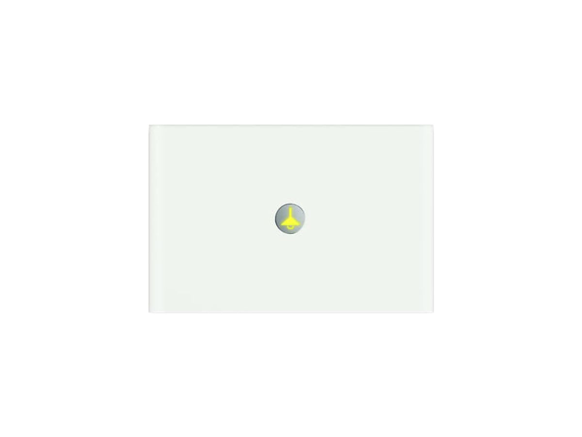 Bedienelement 1-fach ABB priOn Glas weiss