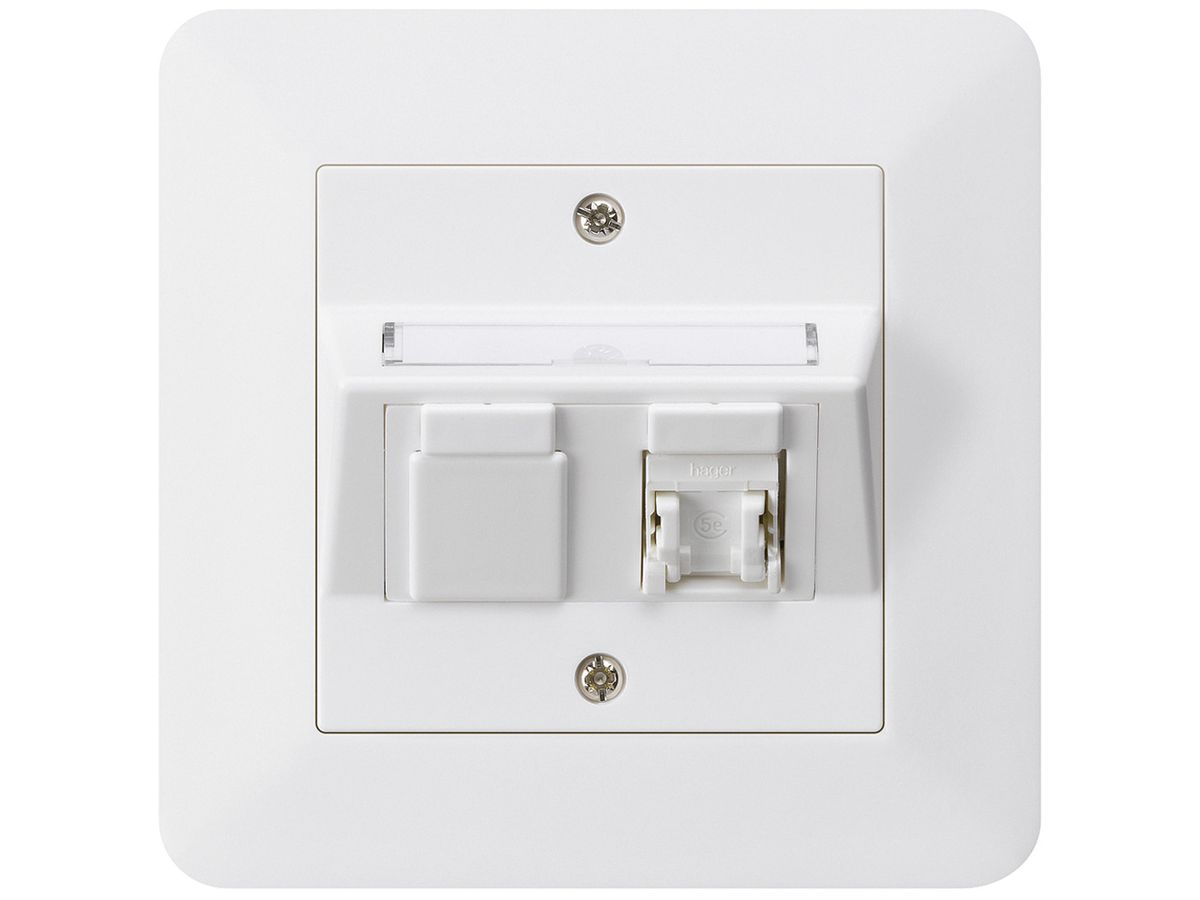 UP-Dose kallysto.trend C Kat.5e 1RJ45/u weiss