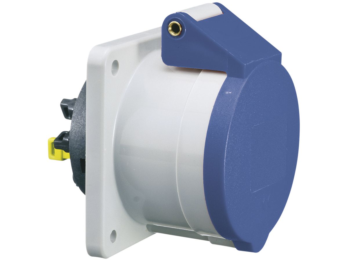 EB-Steckdose CEE Bals 3P 32A 230V 6h blau IP44 vernickelt QC ger.