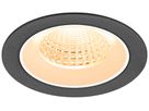 EB-LED-Deckenleuchte SLV NUMINOS M 12W 1700lm 2700K WB DALI DIM Ø105×68mm sz/ws