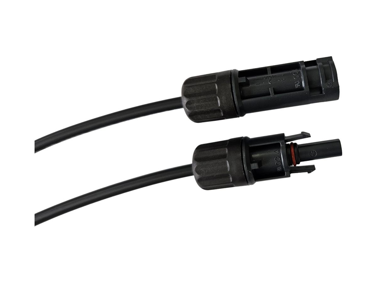 PV-Y-Verlängerungskabelbuchse ELBRO MC4 2m 4mm² 1×Stecker (-) 2×Buchse (+) sz