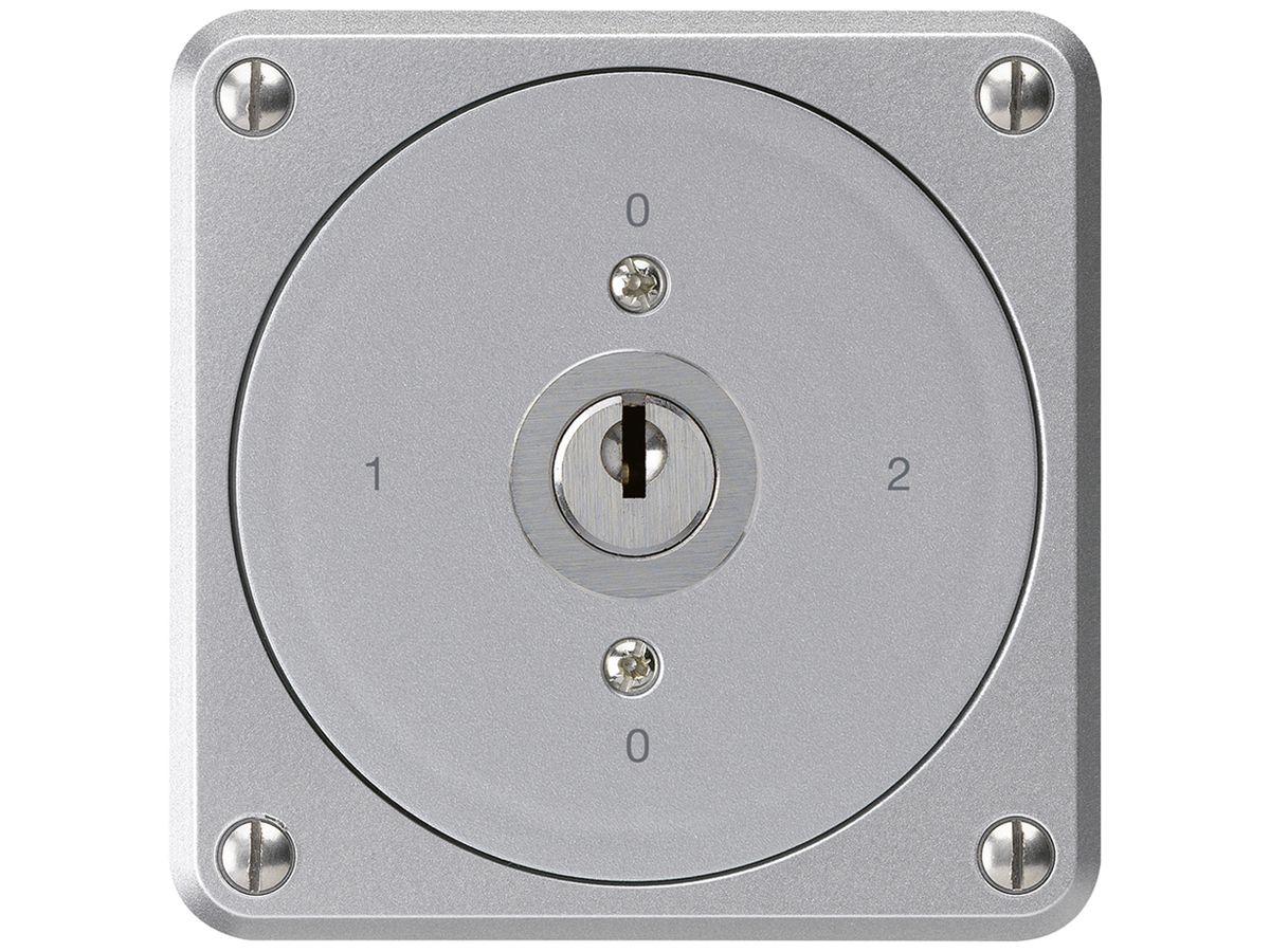 UP-Schlüsselschalter robusto ohne Klappdeckel 2/1P aluminium