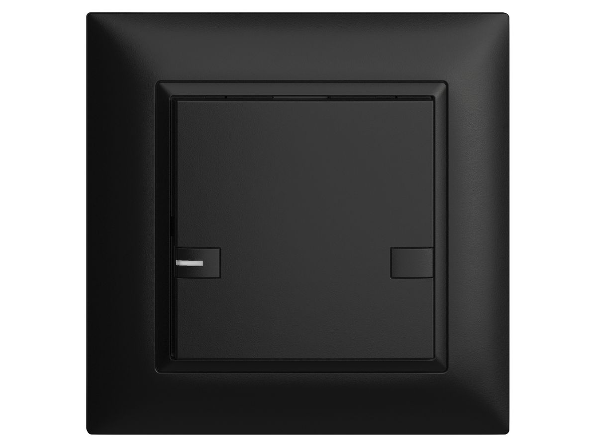 UP-KNX-Taster RGB EDUE FMI, 250mW, m.RGB-LED, 1×Taste, 2×Tastenb., sz