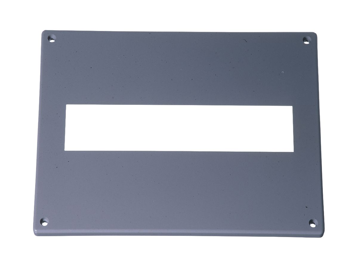 Frontplatte Georg Utz A1 9-758-2 200×250mm Kunststoff grau