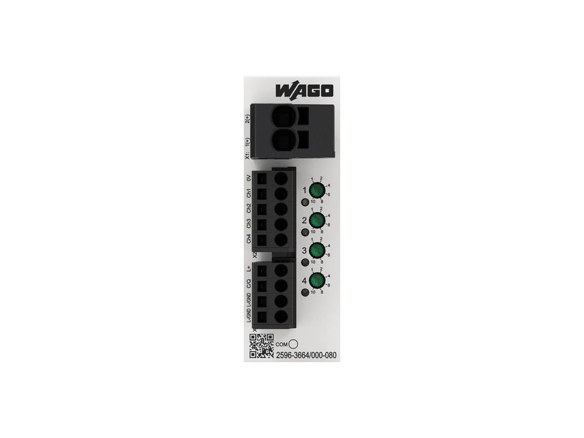 Elektronischer Schutzschalter WAGO IO-Link 1…10A 4 Kanäle