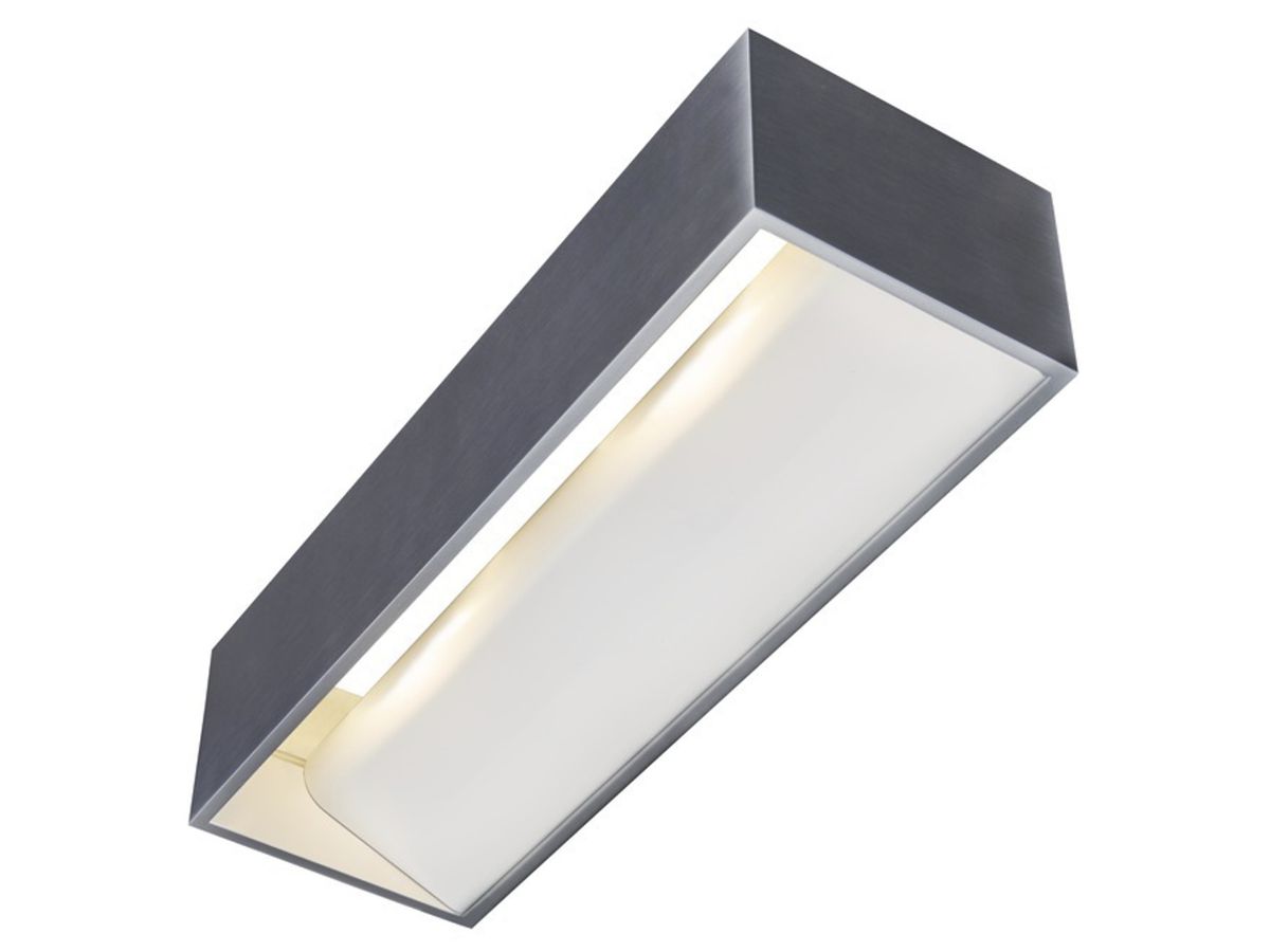 LED-Wandleuchte SLV LOGS IN L 17W 1400lm 3000K 300×100×70mm Al/weiss