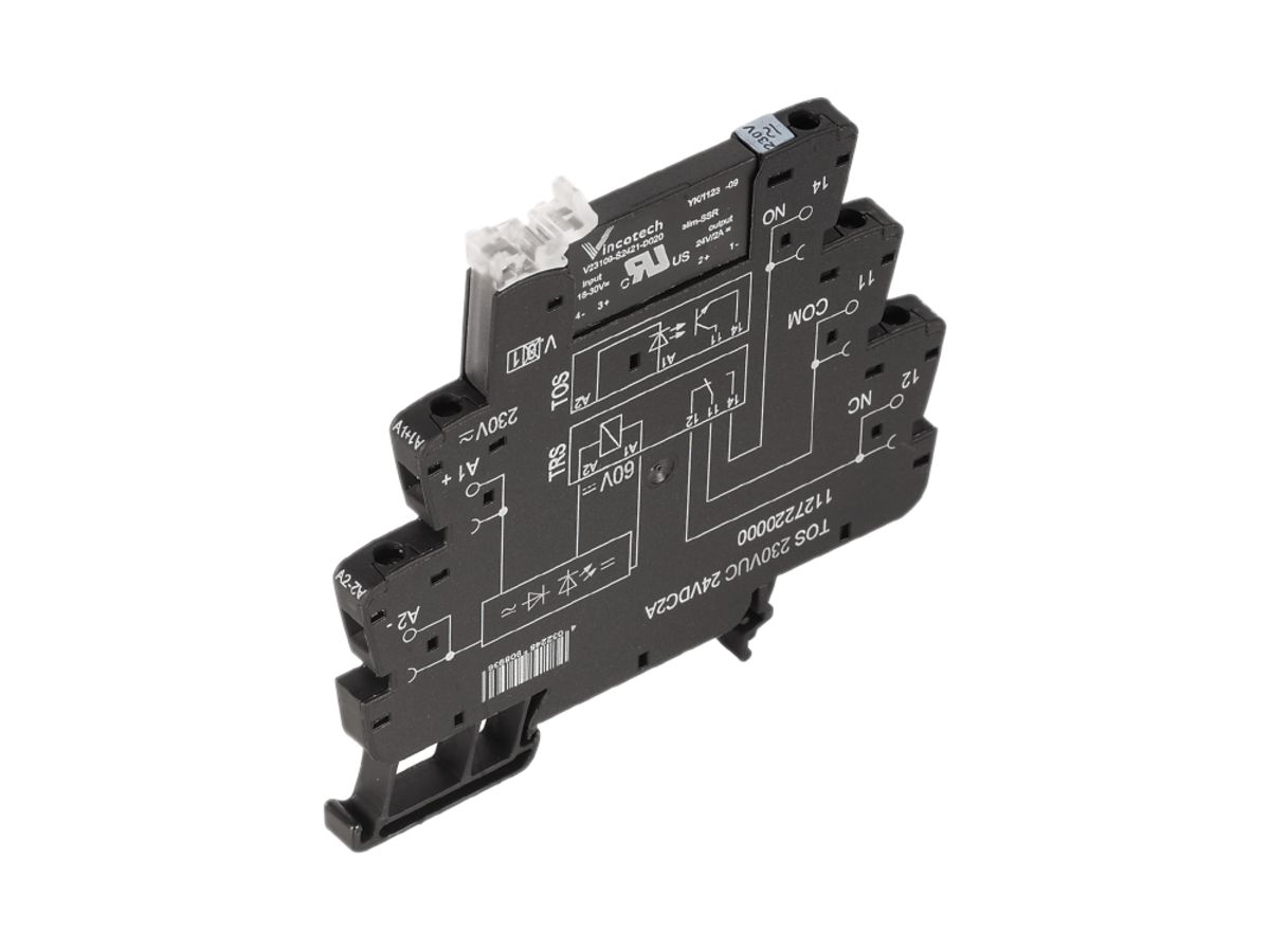 Halbleiterrelais TERMSERIES TOS 230VUC 1S Transistor 3…48VDC 0.1A Schraub