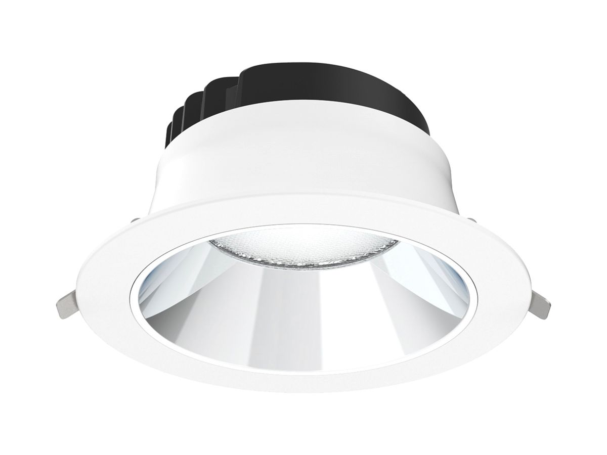 LED-Downlight DOTLUX CIRCLEvario 24W 3000…5700K 1-10V DALI DIM Ø195×80mm weiss