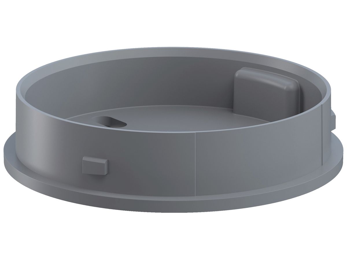 Adapter WERMA Midi BM, für Signalsäule, Bodenmontage, grau
