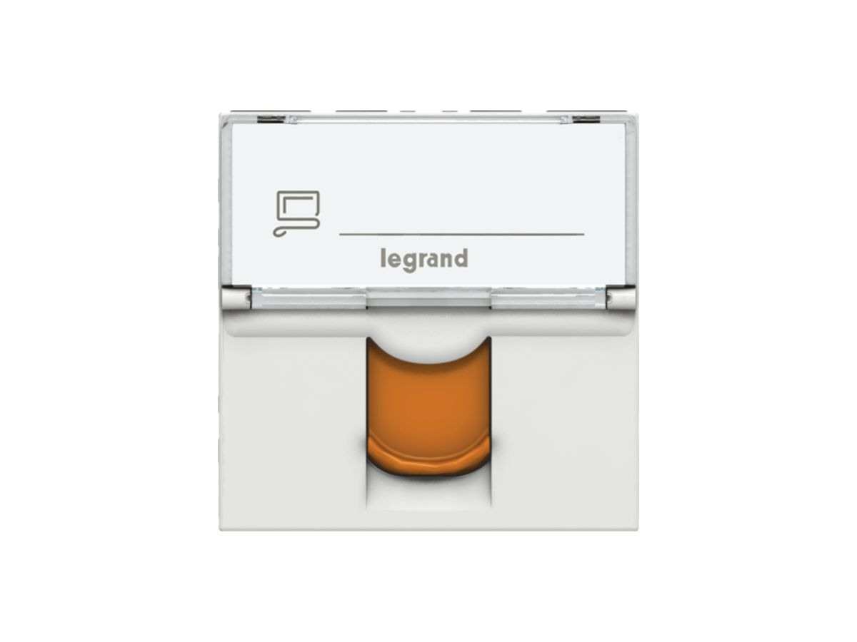 EB-Dose MOS STP 1×RJ45 weiss/orange Kat.6A 2 Module