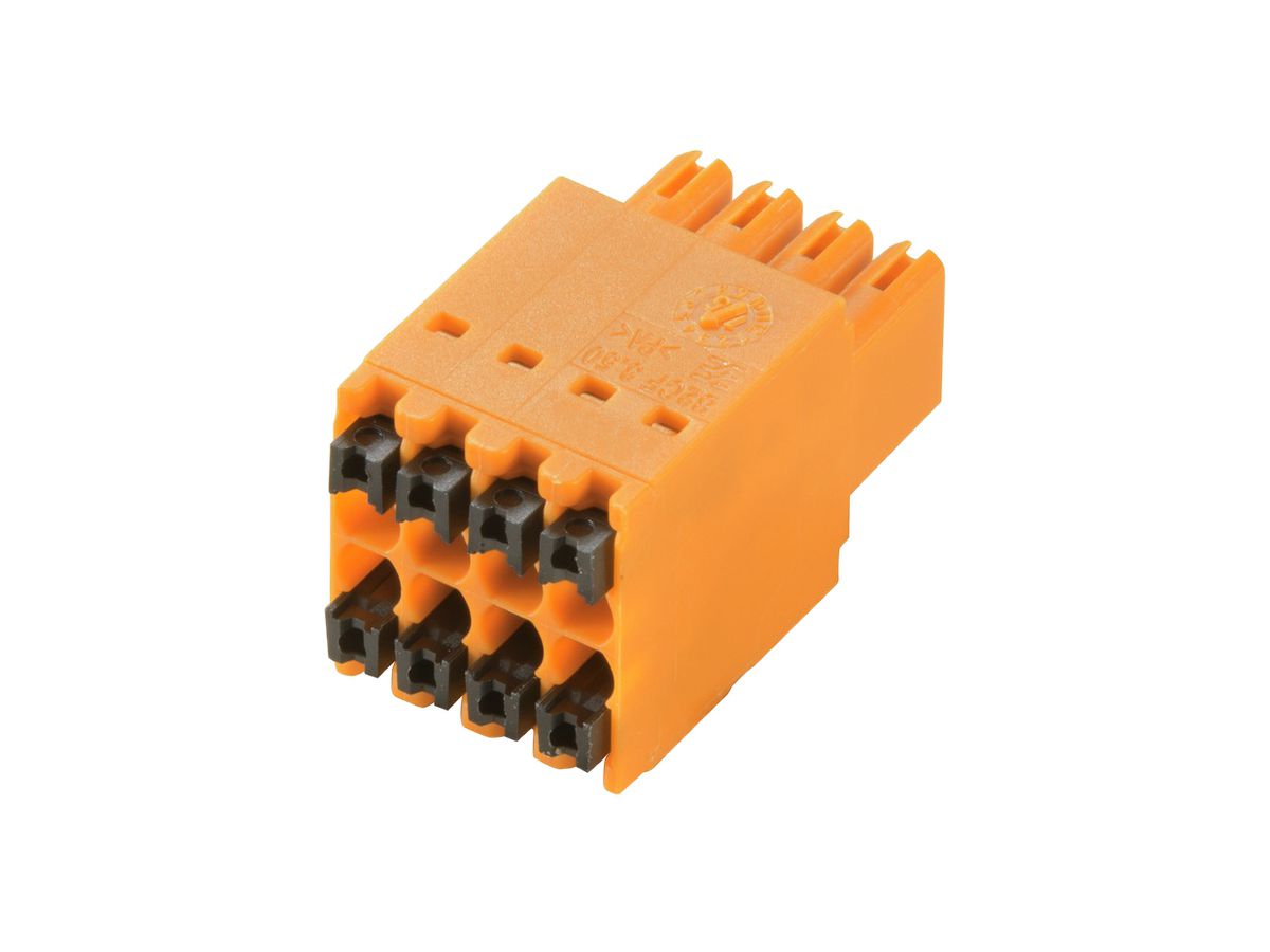 Buchsenstecker Weidmüller B2CF geschlossen 3.5mm 20L verzinnt orange