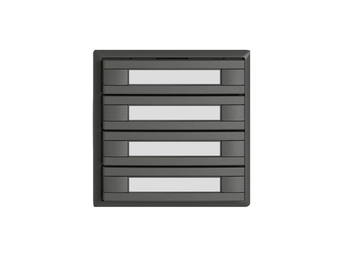 KNX-Taster RGB EDIZIO.liv SNAPFIX® Temperaturfüh.o.LED Pap.8×T 1-Tbed.dgu