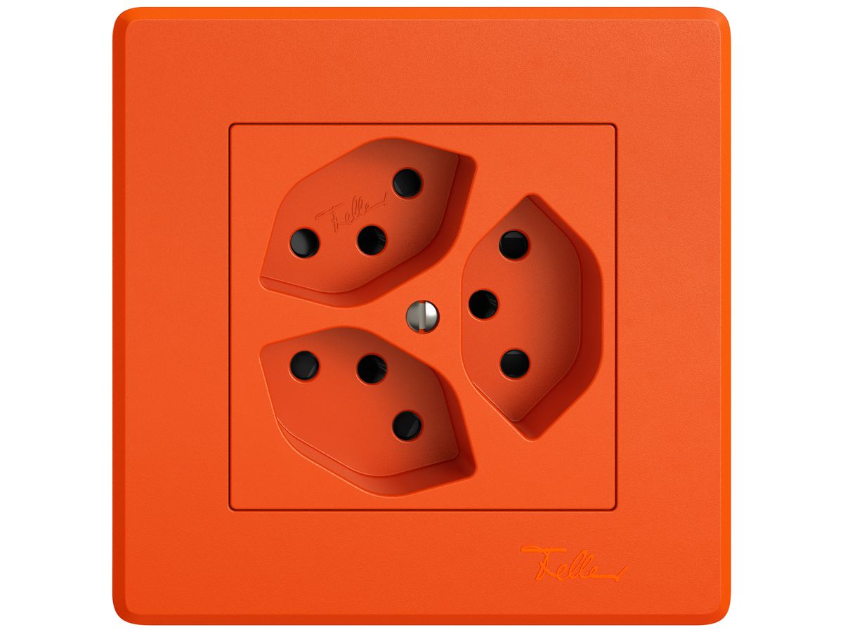 UP-Steckdose EDIZIO.liv SNAPFIX® 3×T13 mit Shutter or