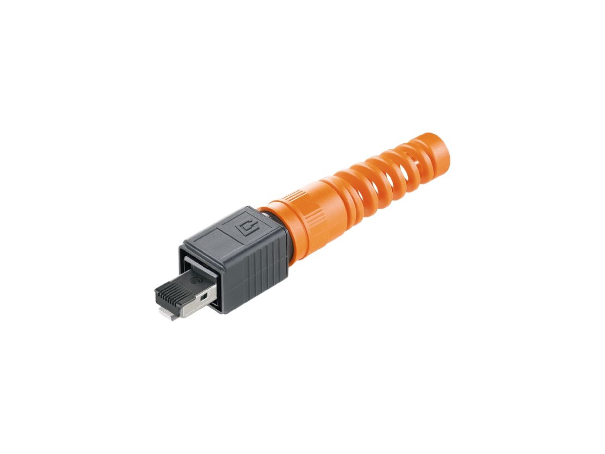 Crimpstecker RJ45 Weidmüller V4 PushPull Knickschutz, Cat.6A