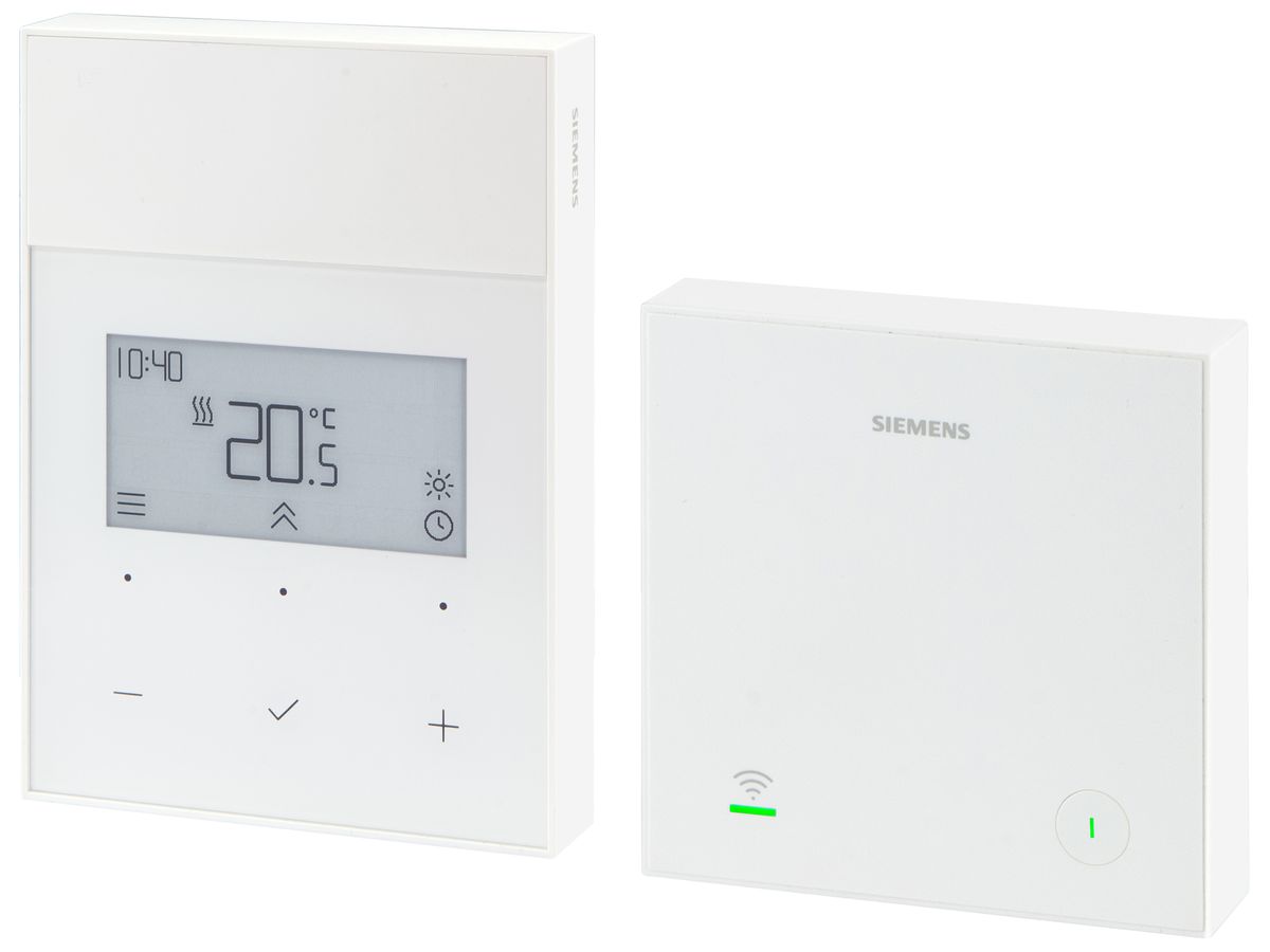 AP-RF-Raumthermostat Siemens RDL131RF.ST -20…70°C OpenTherm weiss