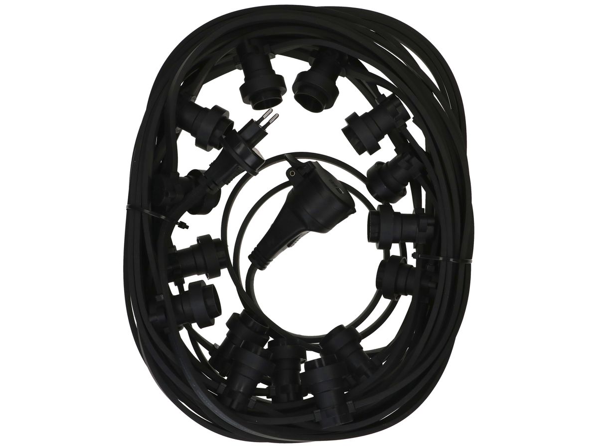 Lichterkette MH ILLU5X13 230V 2300W 25×E27 26.5m IP44 sz