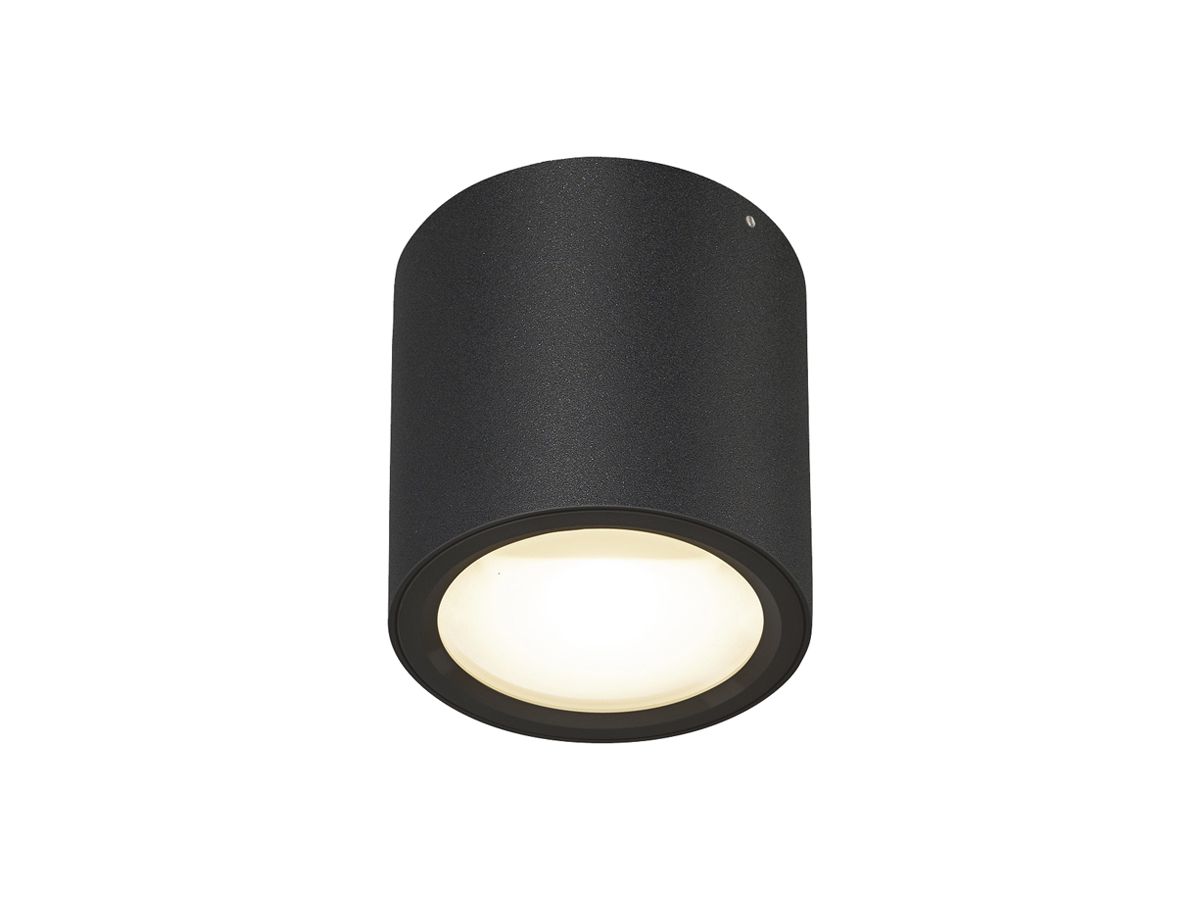 LED-Deckenleuchte SLV OCULUS 11W 780lm 2000…3000K DIM Ø90×90mm schwarz