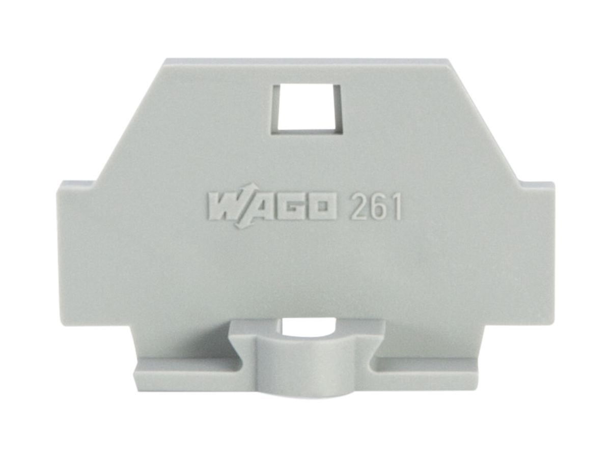 Abschlussplatte WAGO 2.5mm² grau