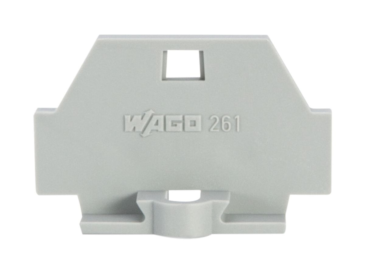 Abschlussplatte WAGO 2.5mm² grau