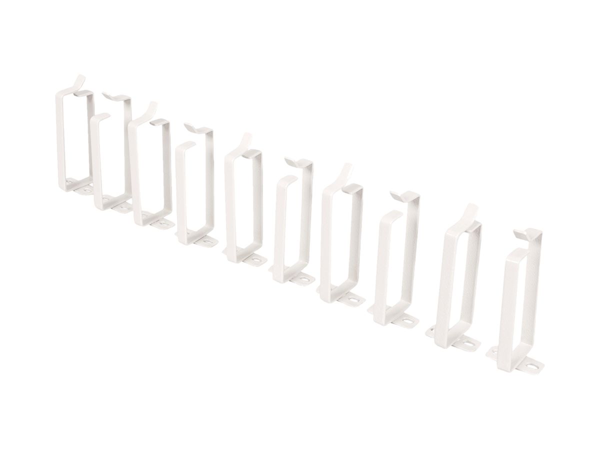 Kabelführung ROLINE 45×44×100mm Metall grau 10Stk