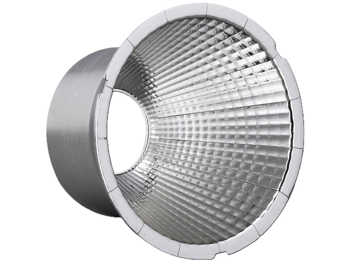 Reflektor DOTLUX SLIMtrack 25° Ø63×40mm Aluminium strukturiert