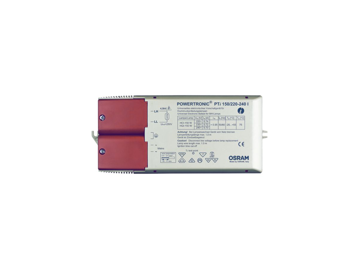 Vorschaltgerät Powertronic 1×150/220…240V I