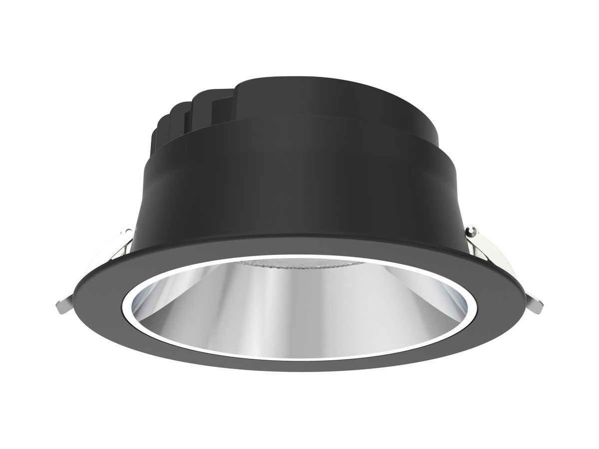 LED-Downlight DOTLUX CIRCLEvario 24W 3000…5700K 1-10V DALI DIM Ø195×80mm schwarz