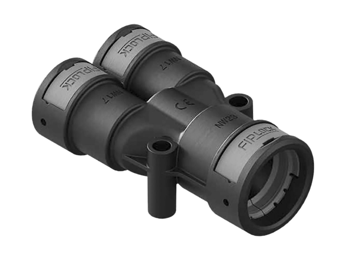 Verbinder Y Plica FIPLOCK Nennweite 23-17-17, IP69, schwarz