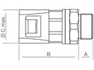 Schlauchverschraubung Plica ADAPTALOK, M25 Ø23mm Polyamid schwarz IP66