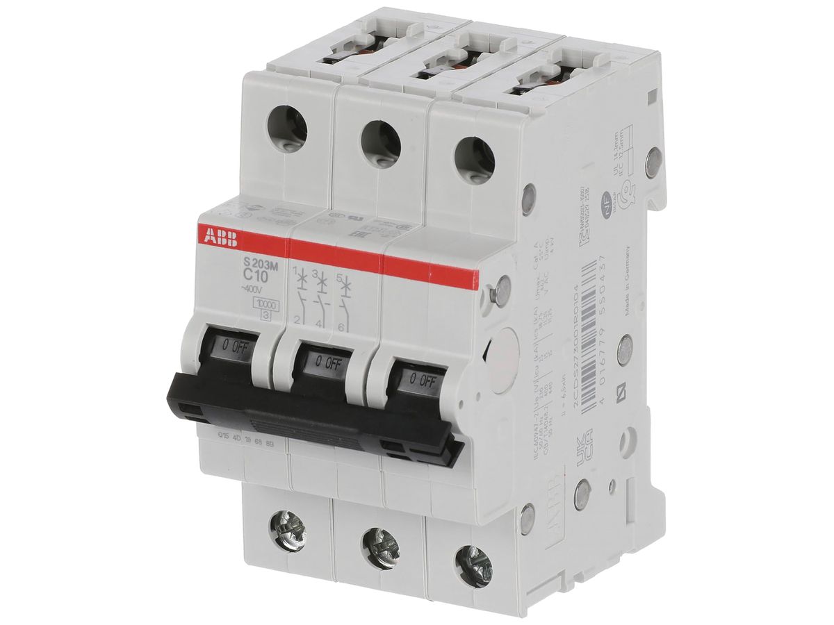 Leitungsschutzschalter ABB S203M-C10 10A C 10kA
