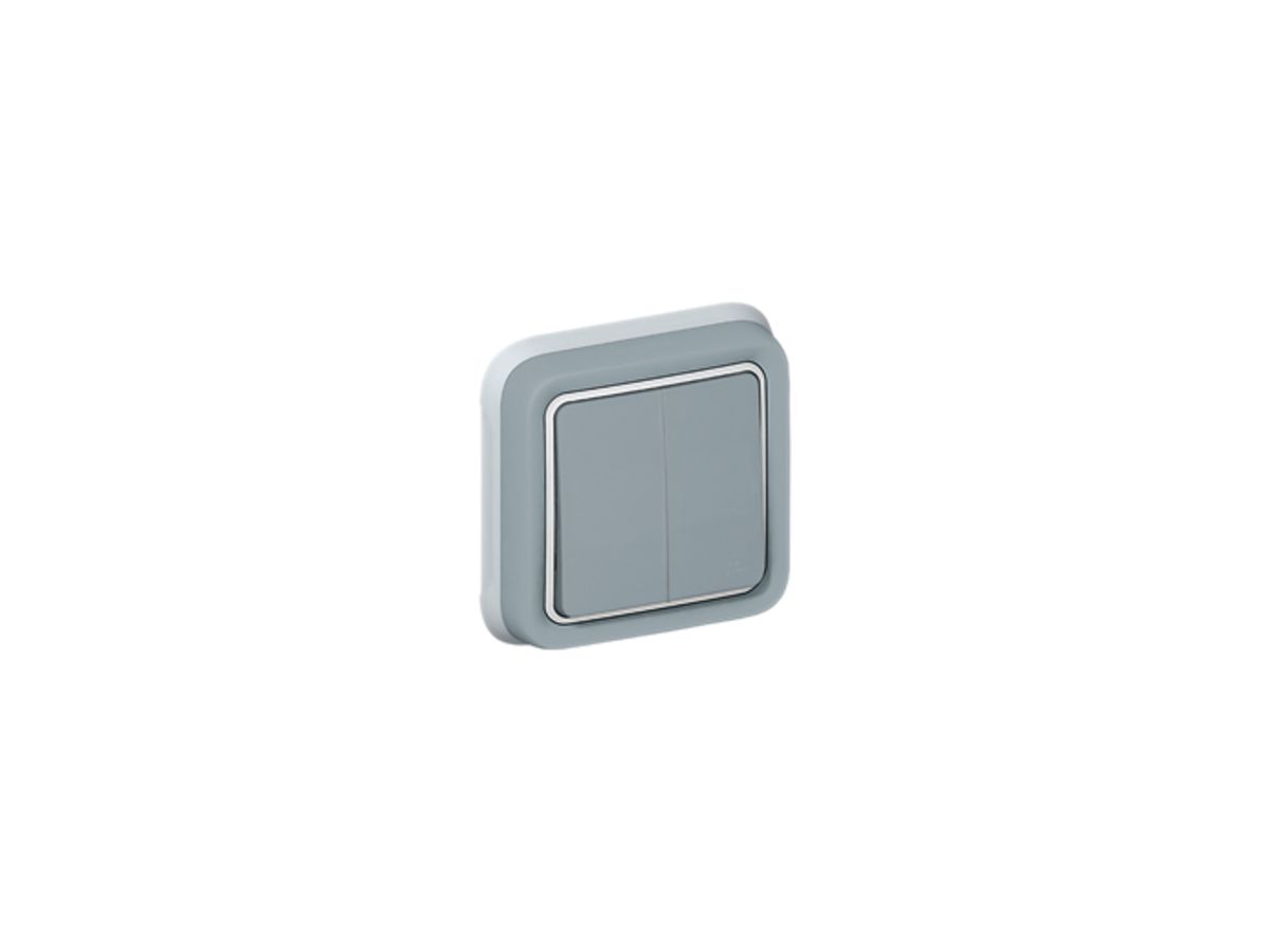 UP-Wippschalter PLEXO 1/3+3/1L grau