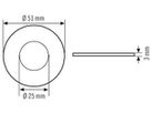 Adapter für Spot 51/25 ESYLUX Opal matt