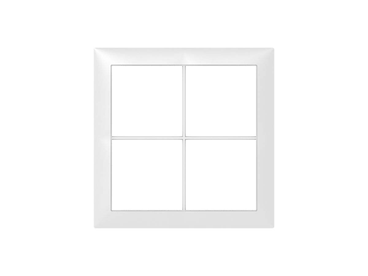 Abdeckrahmen SIDUS 2×2 weiss