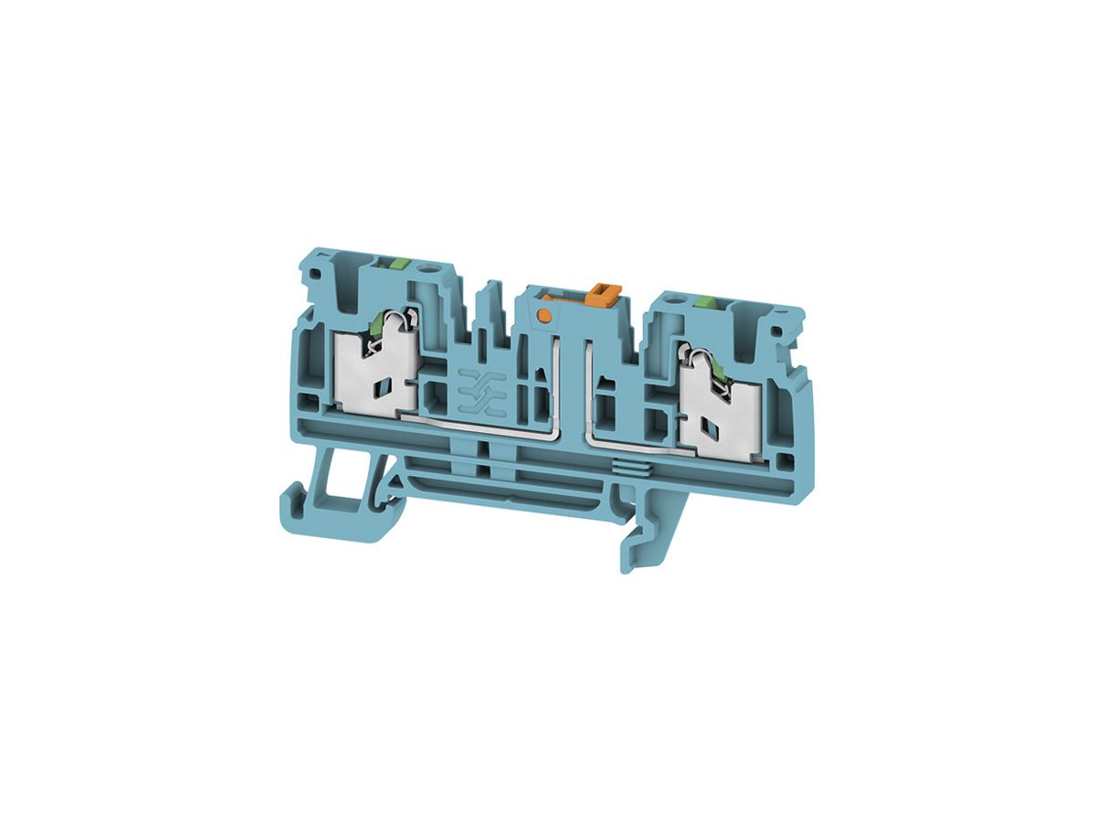 Messtrenn-Reihenklemme WM SDT 2C 0.5…2.5mm² 20A/500V Snap-in TH35 bl
