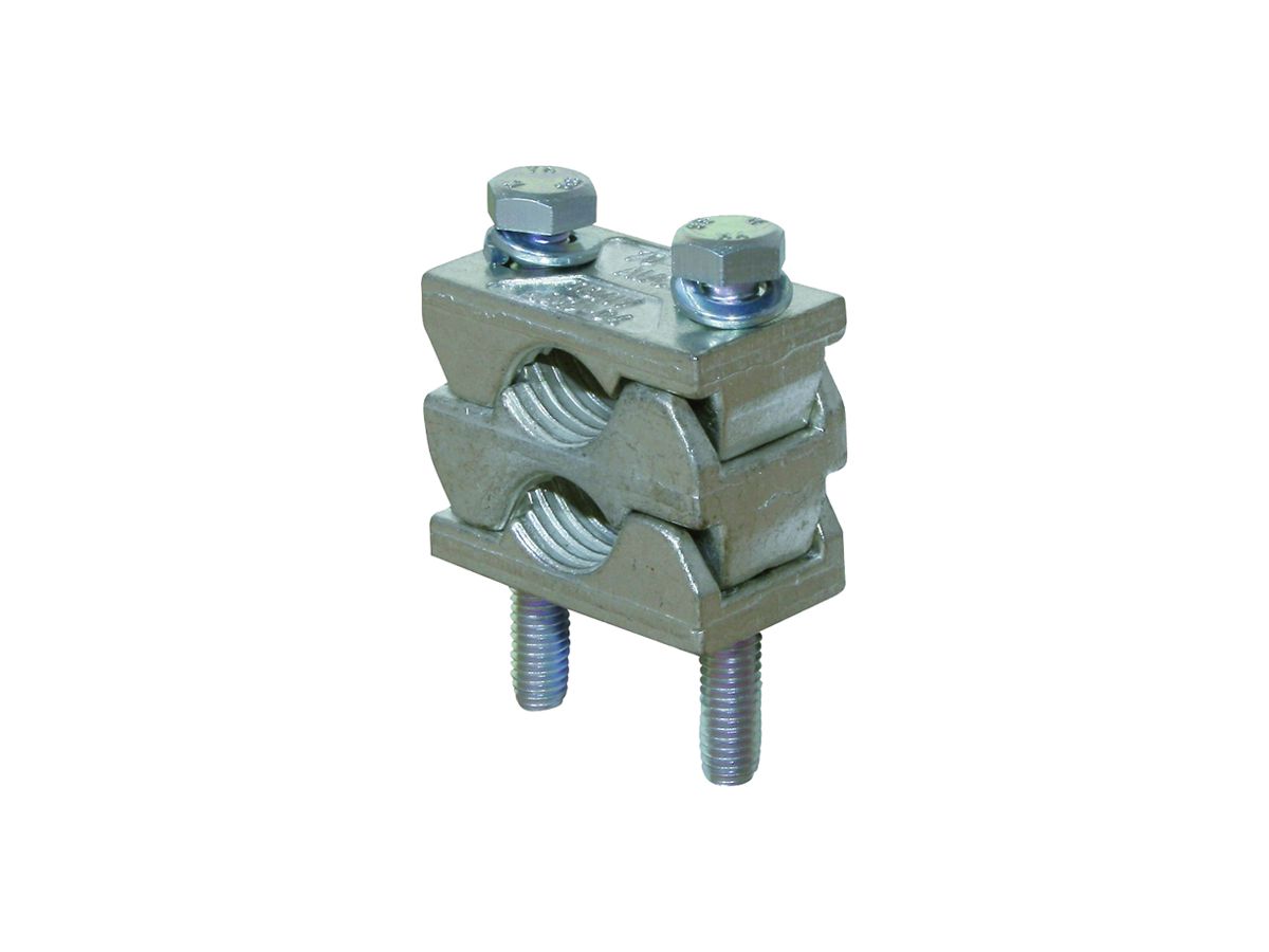 Prismenklemme Jean Müller, für Gr.2, für 2-Leiteranschl., 2×120…150mm², Al/Cu