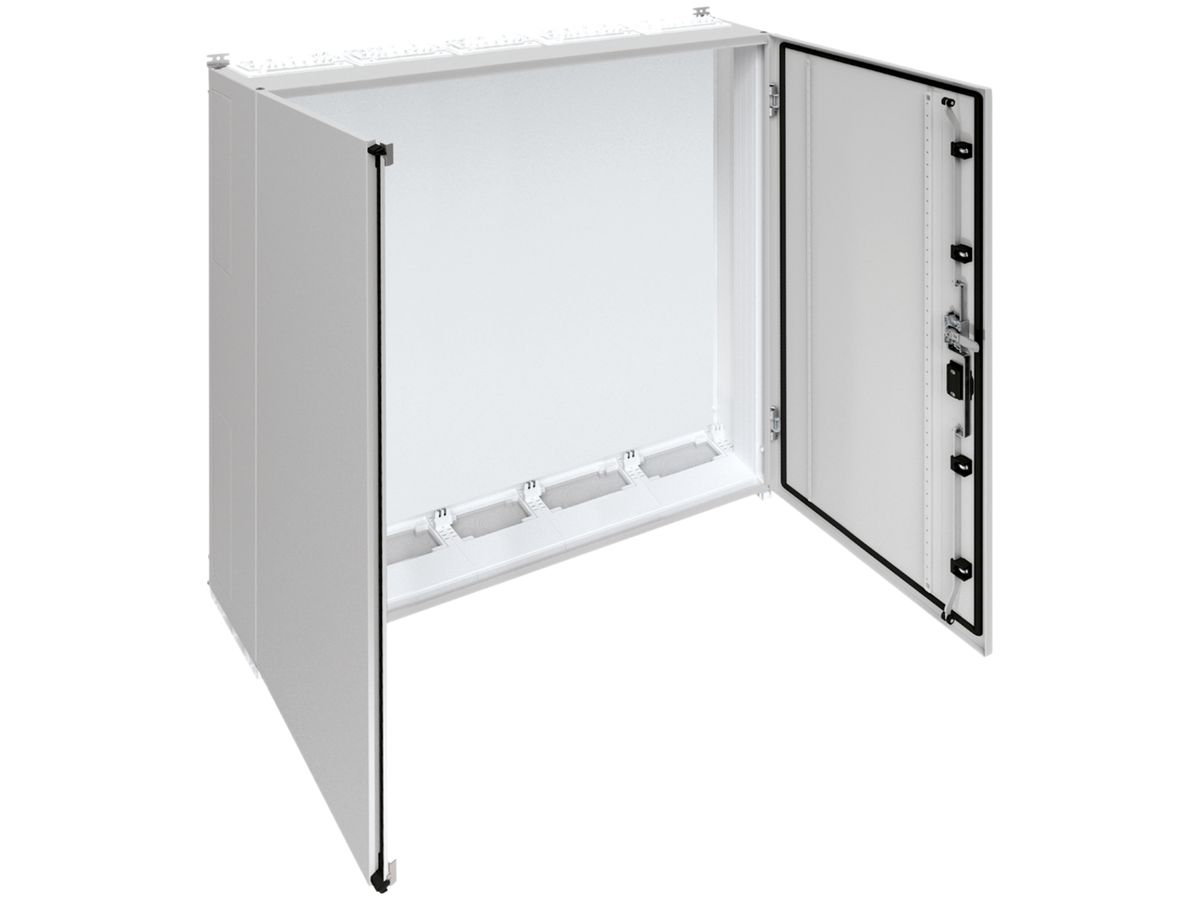 Wandschrank Hager univers mit Volltür SK II IP55 1400×1300×275mm RAL 7035