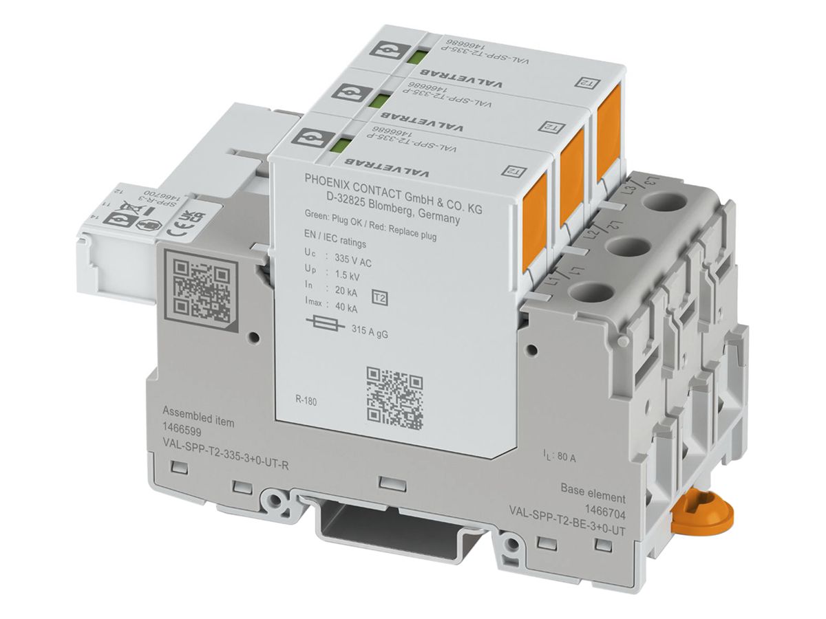 Überspannungsableiter PX VAL-SPP-T2-335-3+0-UT-R TN-S 3L 240V 315A 80A 3TE