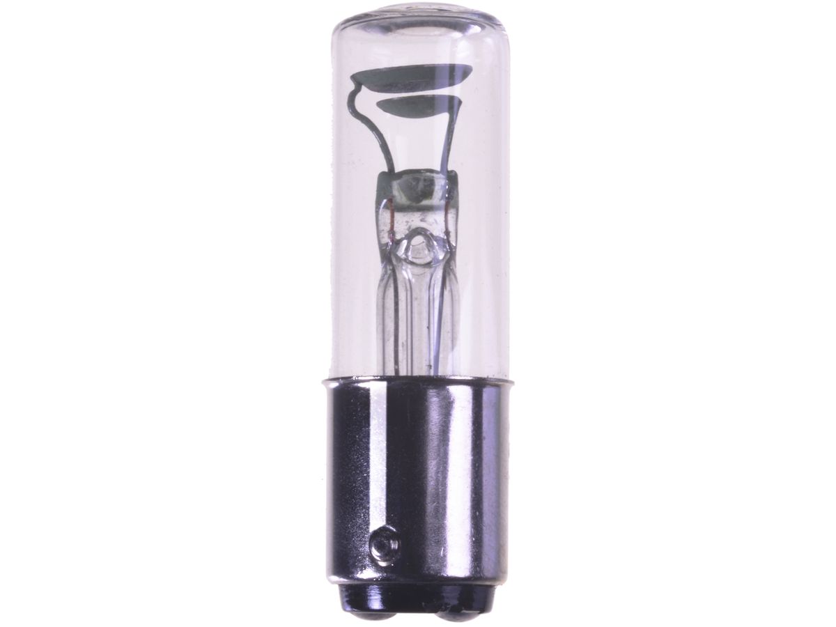 Glimmlampe BA15d 230V 16×54mm klar