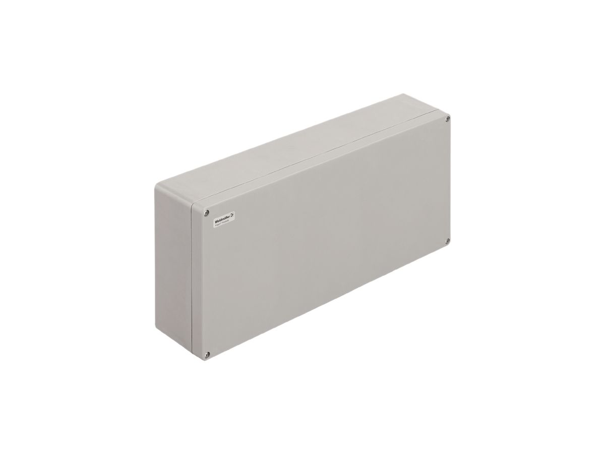 Gehäuse Polyester Weidmüller POK 600×250×120mm glasfaserverstärkt silbergrau