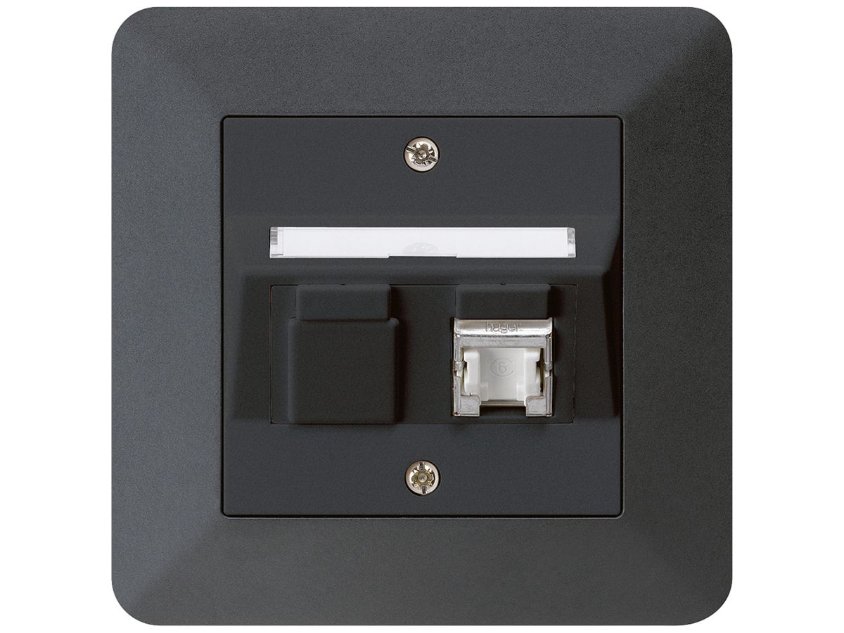 UP-Dose kallysto.trend C Kat.6 1RJ45/s schwarz