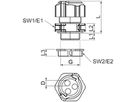 Kabelverschraubung Bettermann V-TEC TB32 teilbar M32 3×Ø9mm IP67 grau