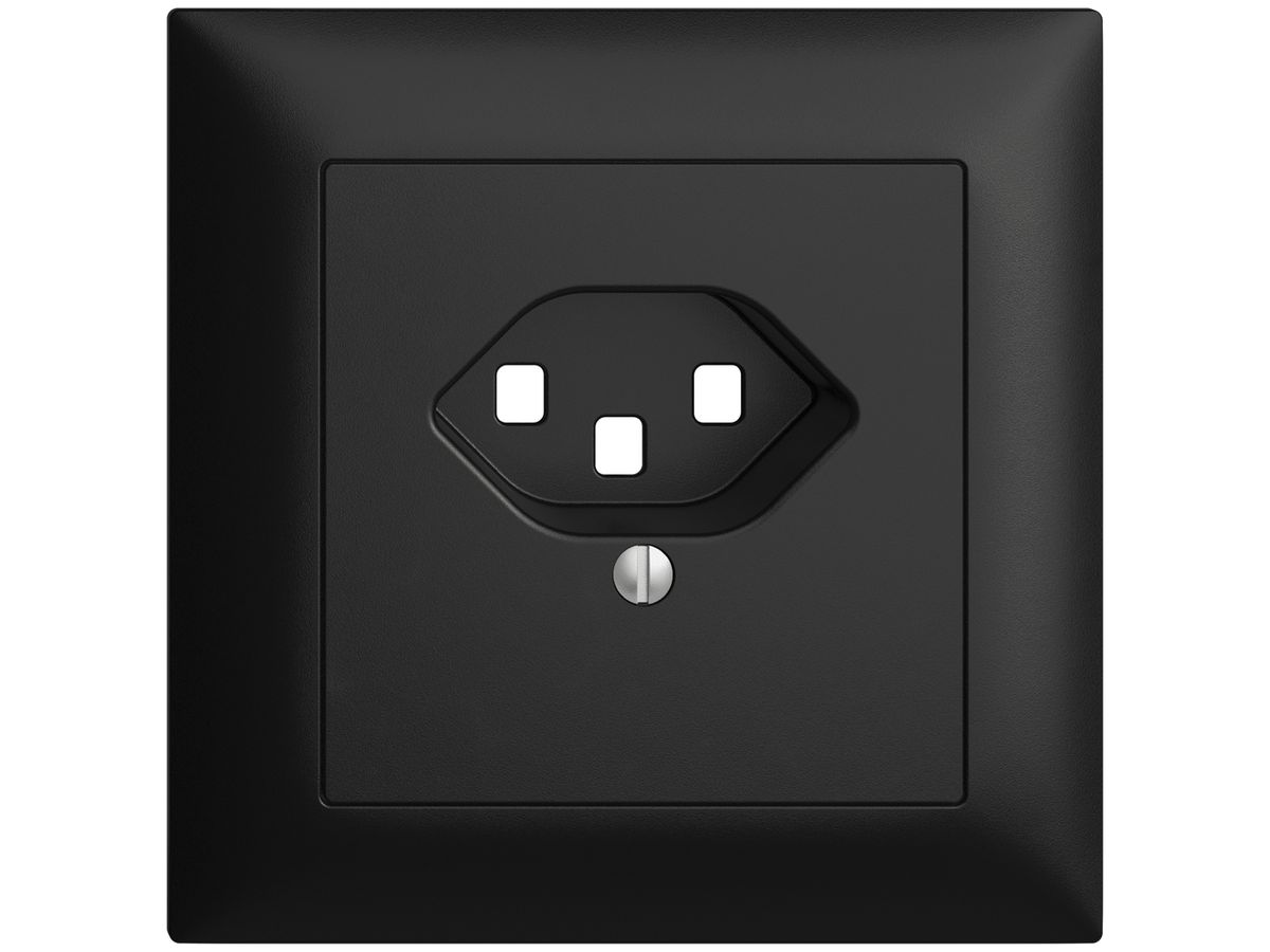 UP-Frontset EDIZIOdue schwarz 88×88mm 1×T23