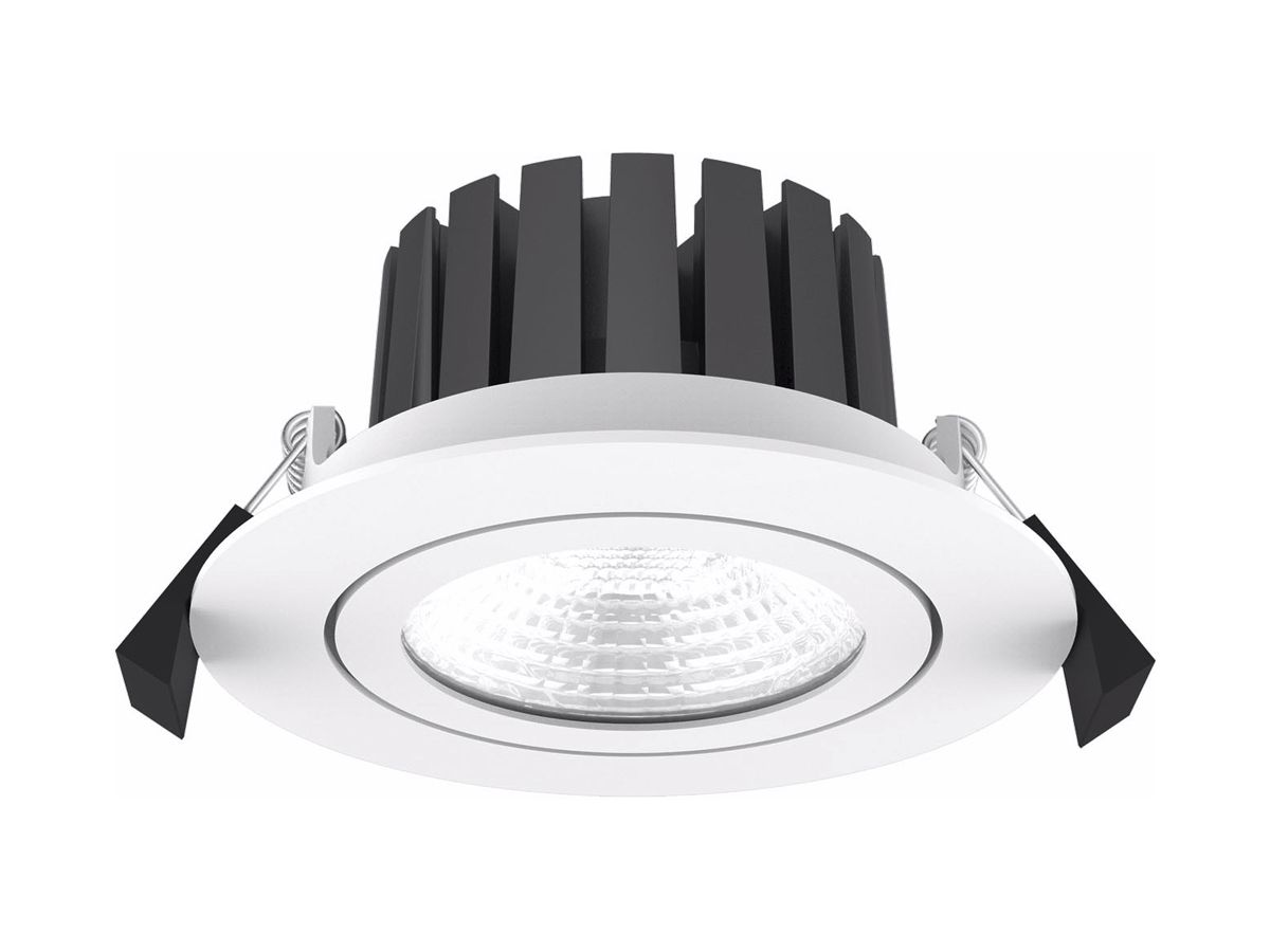 EB-LED-Spot iQLEDS Luna R 10W 3000K 660lm Loch-Ø80mm 60° IP65 weiss