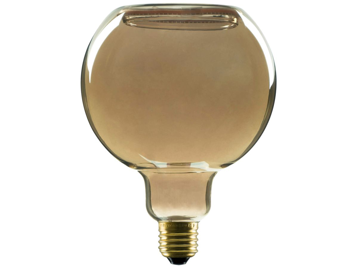 LED-Lampe SLV Floating Globe E27 6W 1900K DIM mattiert Rauch schwarz Ø125×165mm